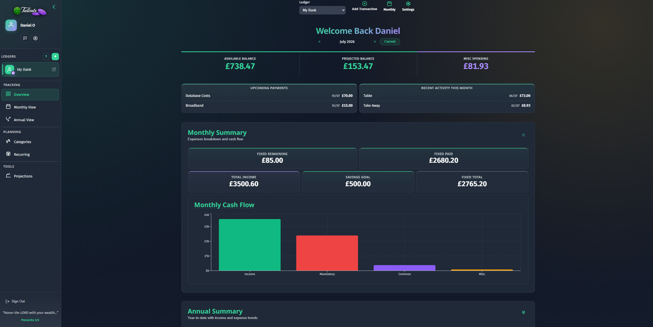 Dashboard app preview